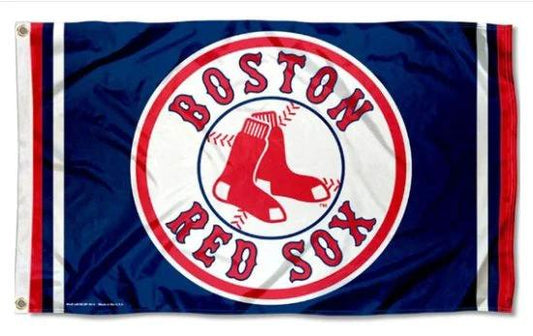 Boston Red Sox Star and Stripes flag 3X5Ft Banner USA Polyester with Brass Grommets by flagsjustdoit