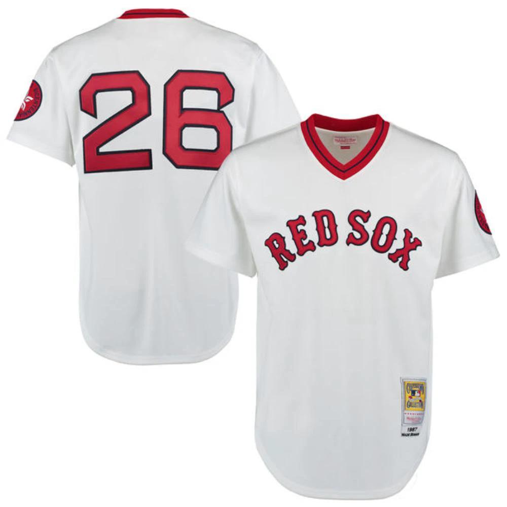 Boston Red Sox Wade Boggs White Throwback Pullover Jersey by My Store