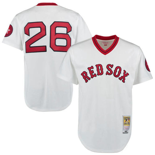 Boston Red Sox Wade Boggs White Throwback Pullover Jersey by My Store