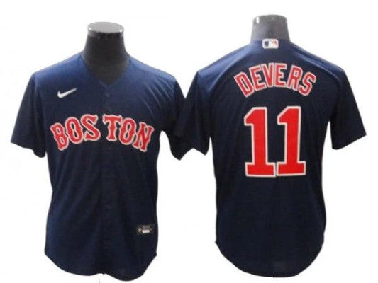 Boston Red Sox #11 Rafael Devers Navy Alternate Cool Base Jersey by My Store