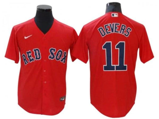 Boston Red Sox #11 Rafael Devers Red Alternate Cool Base Jersey by My Store