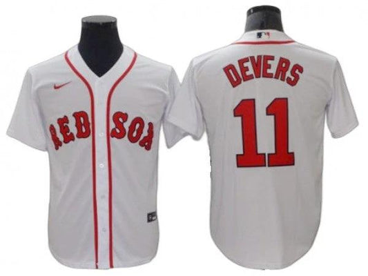 Boston Red Sox #11 Rafael Devers White Home Cool Base Jersey by My Store