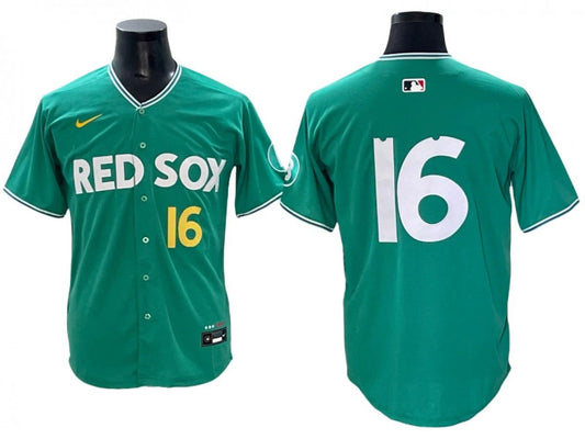 Boston Red Sox #16 Jarren Duran Green 2025 City Connect Limited Jersey by My Store