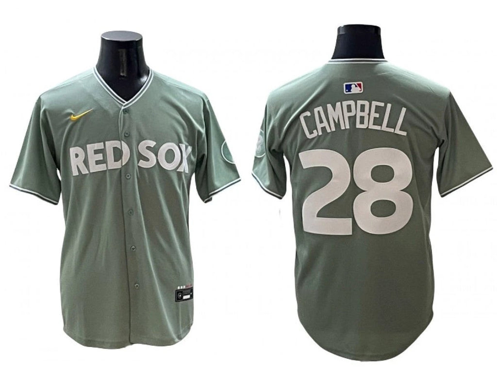 Boston Red Sox #28 Kristian Campbell Green 2025 City Connect Limited Jersey by My Store
