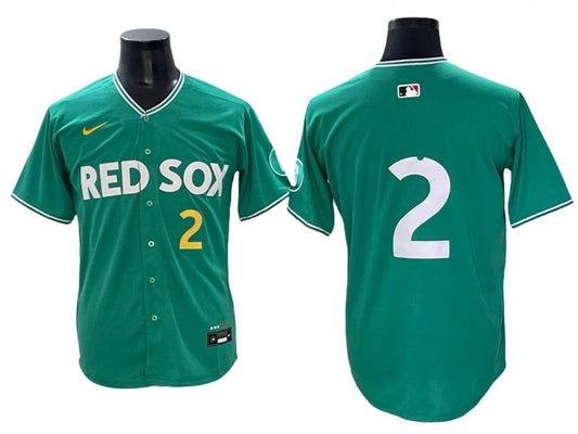 Boston Red Sox #2 Alex Bregman Green 2025 City Connect Limited Jersey by My Store