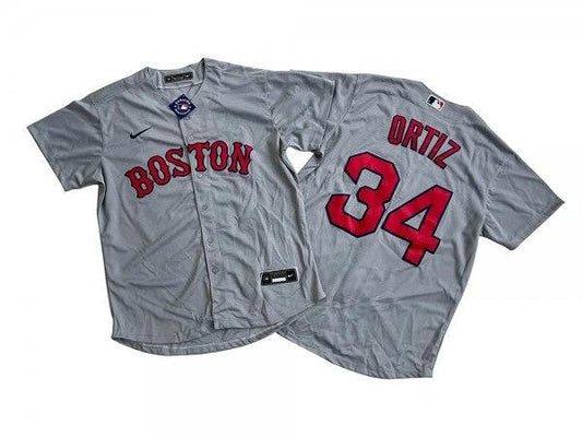 Boston Red Sox #34 David Ortiz Gary Road Cool Base Jersey by My Store