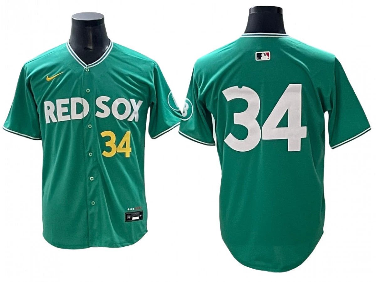 Boston Red Sox #34 David Ortiz Green 2025 City Connect Limited Jersey by My Store