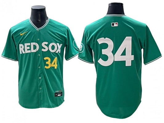 Boston Red Sox #34 David Ortiz Green 2025 City Connect Limited Jersey by My Store