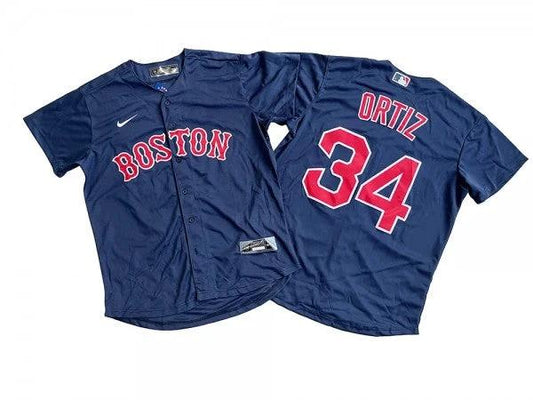 Boston Red Sox #34 David Ortiz Navy Alternate Cool Base Jersey by My Store