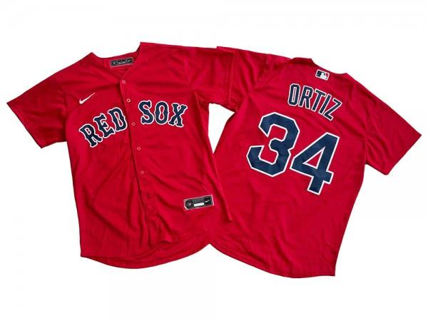 Boston Red Sox #34 David Ortiz Red Alternate Cool Base Jersey by My Store