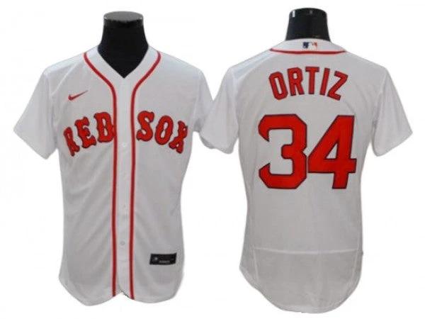 Boston Red Sox #34 David Ortiz White Flex Base Jersey by My Store