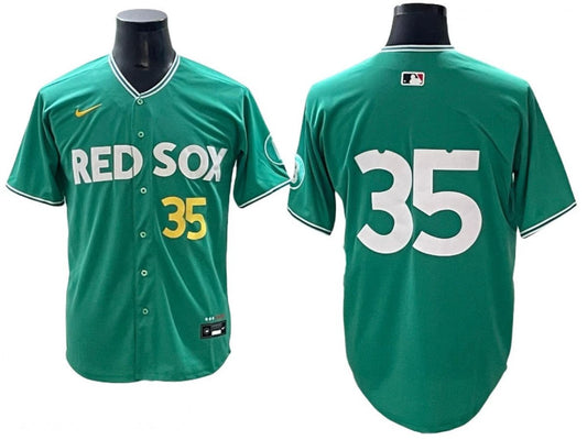 Boston Red Sox #35 Garrett Crochet Green 2025 City Connect Limited Jersey by My Store