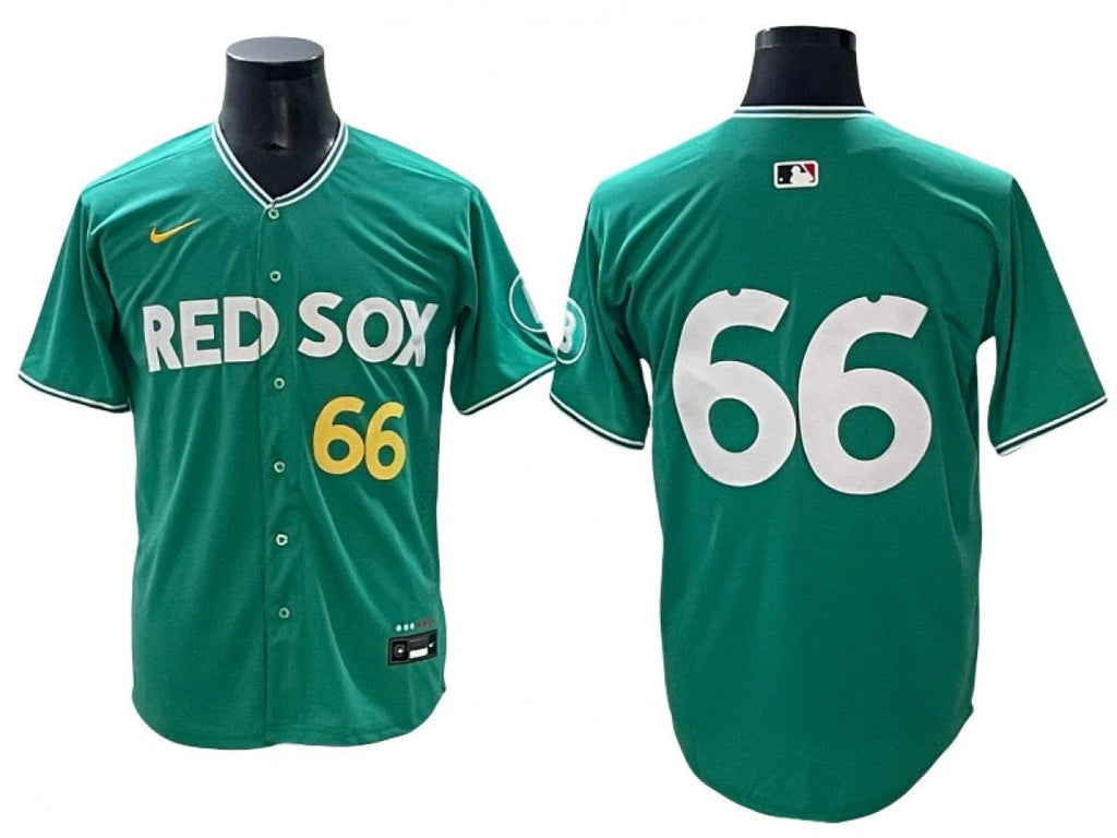 Boston Red Sox #66 Brayan Bello Green 2025 City Connect Limited Jersey by My Store