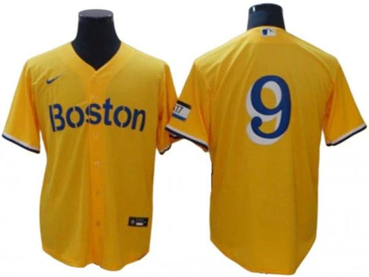 Boston Red Sox #9 Ted Williams Gold City Connect Cool Base Jersey by My Store