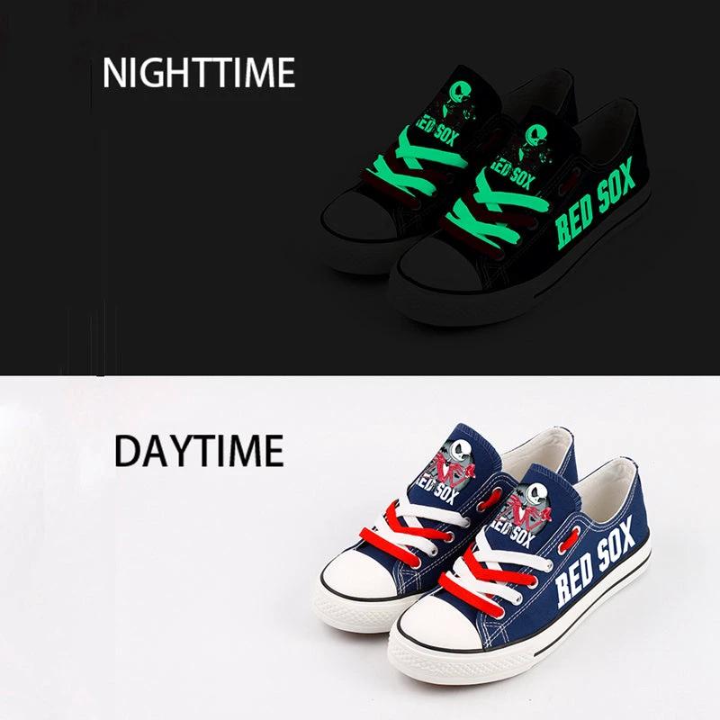 Boston Red Sox Limited Print Low Top Canvas Shoes Sport Sneakers For Men Women Fans by Crocs