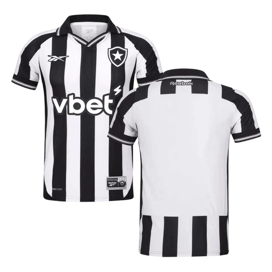 Botafogo 2025-26 Home Jersey – Black White by Soccer Jersey