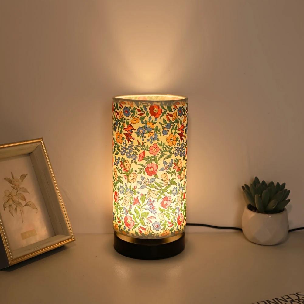Botanical Floral Fabric Lighting Table Lamp by Casa & Beyond