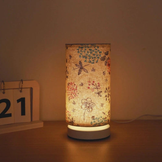 Botanical Floral Fabric Lighting Table Lamp by Casa & Beyond