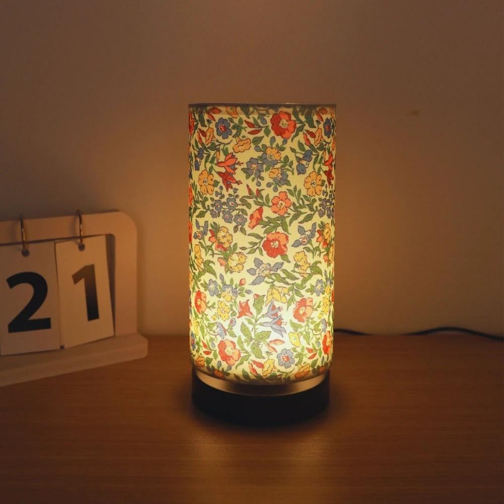 Botanical Floral Fabric Lighting Table Lamp by Casa & Beyond