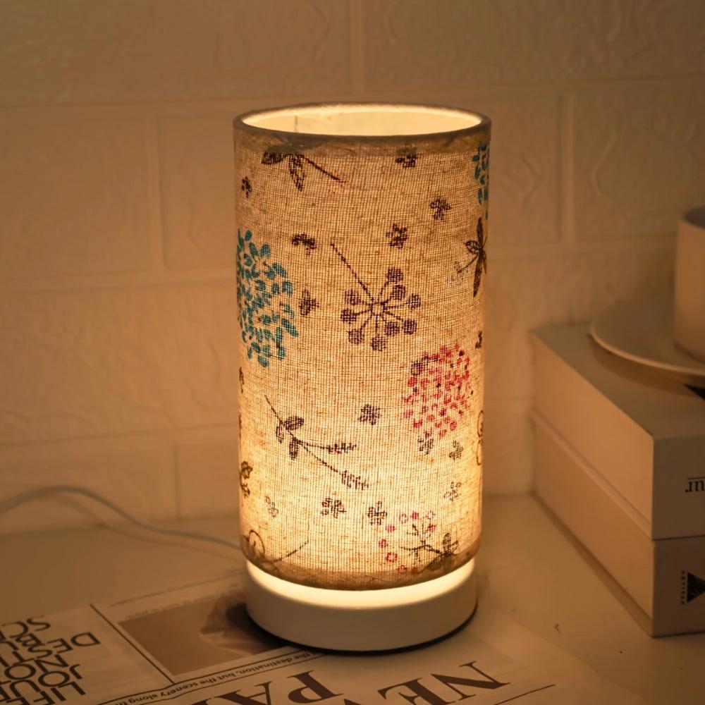 Botanical Floral Fabric Lighting Table Lamp by Casa & Beyond