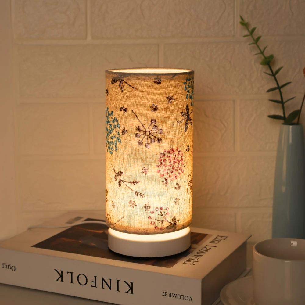 Botanical Floral Fabric Lighting Table Lamp by Casa & Beyond