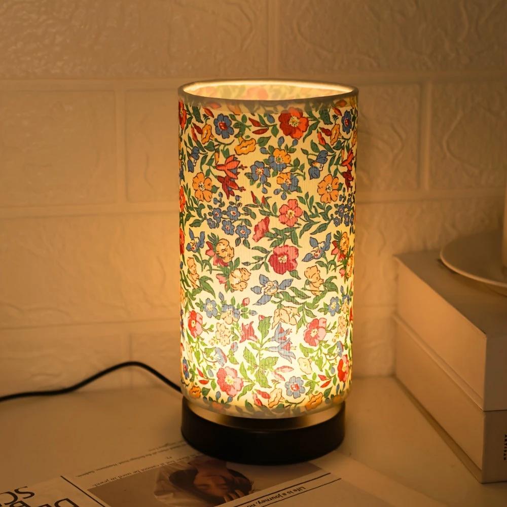 Botanical Floral Fabric Lighting Table Lamp by Casa & Beyond
