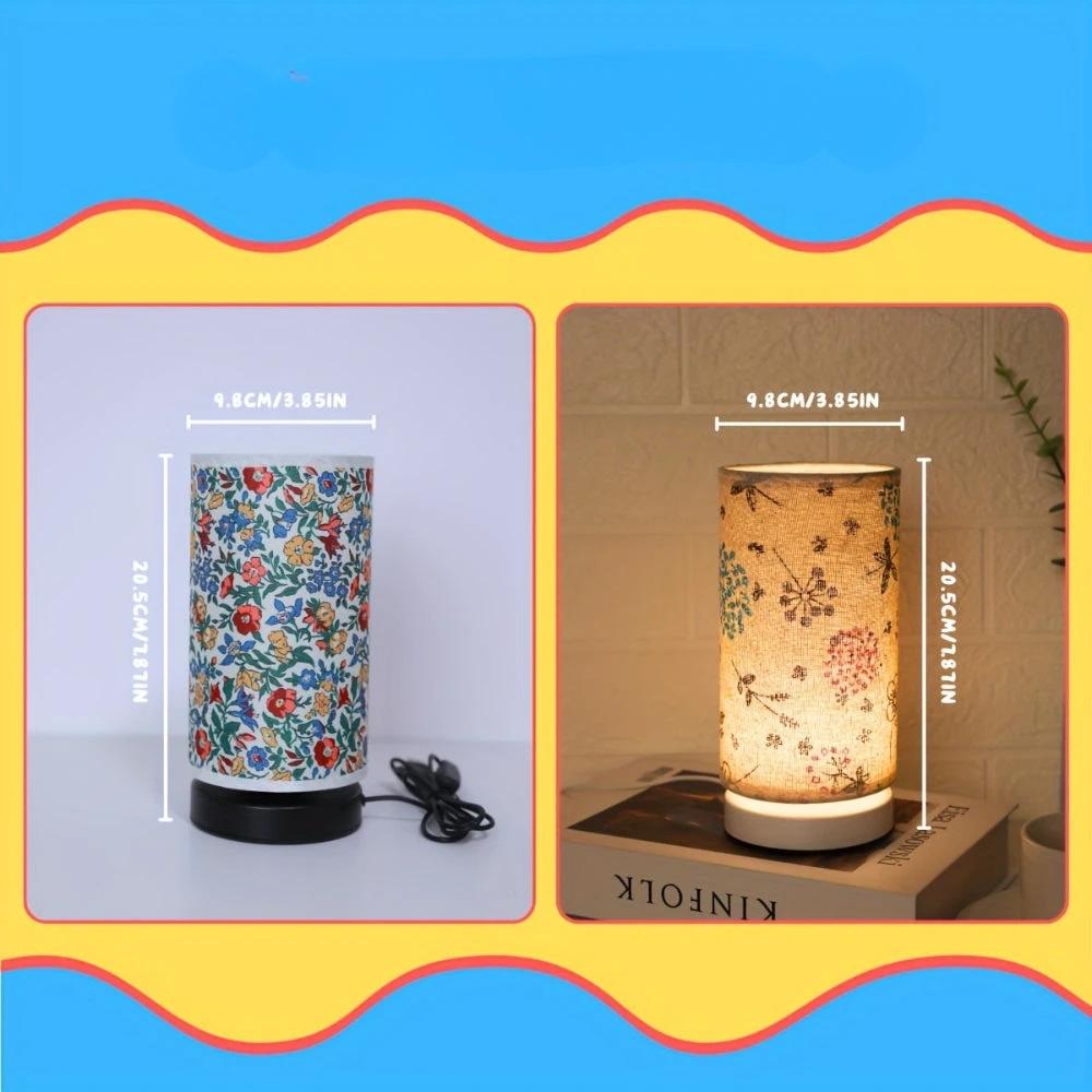 Botanical Floral Fabric Lighting Table Lamp by Casa & Beyond