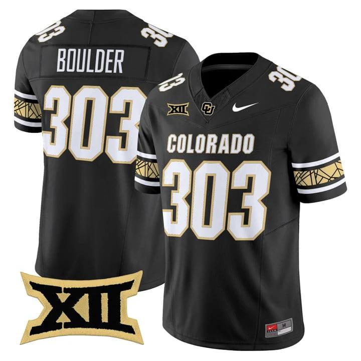 Boulder Jersey #303 Colorado Buffaloes 2025 Vapor Limited V2 Stitched by My Store NCAA Football Jerseys