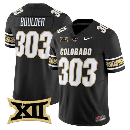 Boulder Jersey #303 Colorado Buffaloes 2025 Vapor Limited V2 Stitched by My Store NCAA Football Jerseys