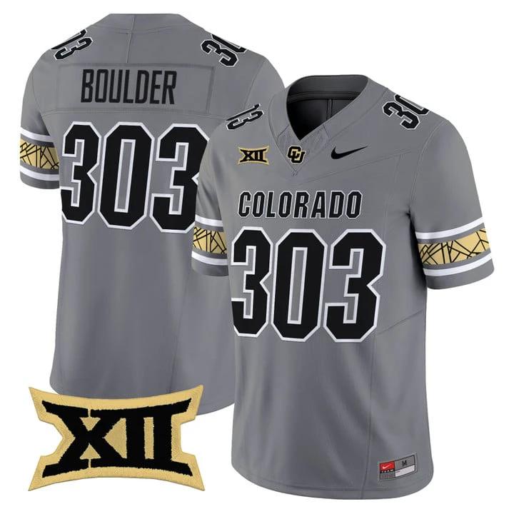 Boulder Jersey #303 Colorado Buffaloes 2025 Vapor Limited V2 Stitched by My Store NCAA Football Jerseys
