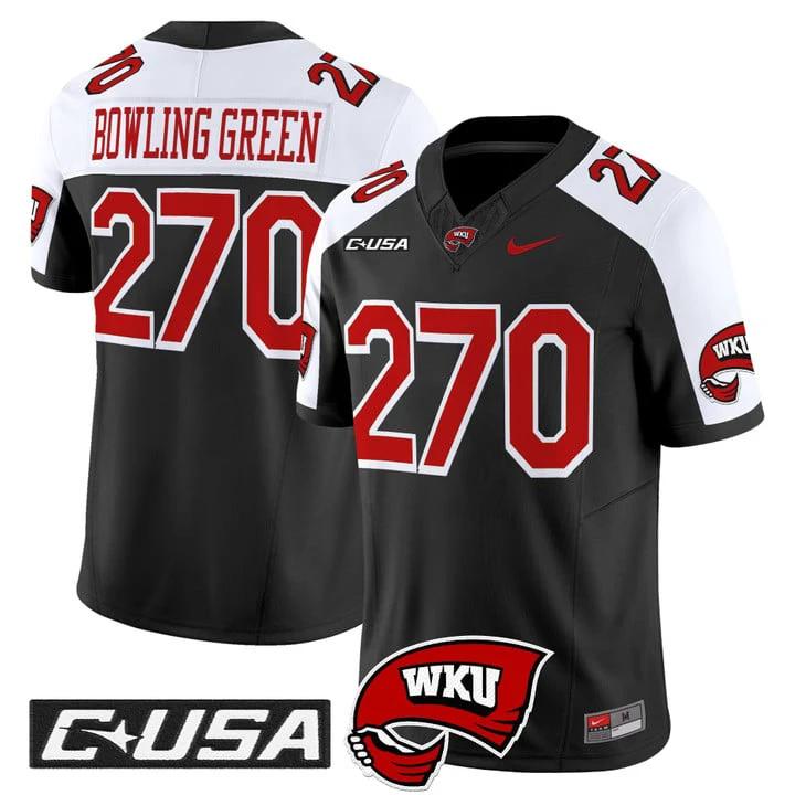 Bowling Green Jersey #270 Western Kentucky Hilltoppers 2025 Stitched by My Store NCAA Football Jerseys