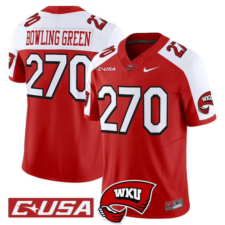Bowling Green Jersey #270 Western Kentucky Hilltoppers 2025 Stitched by My Store NCAA Football Jerseys