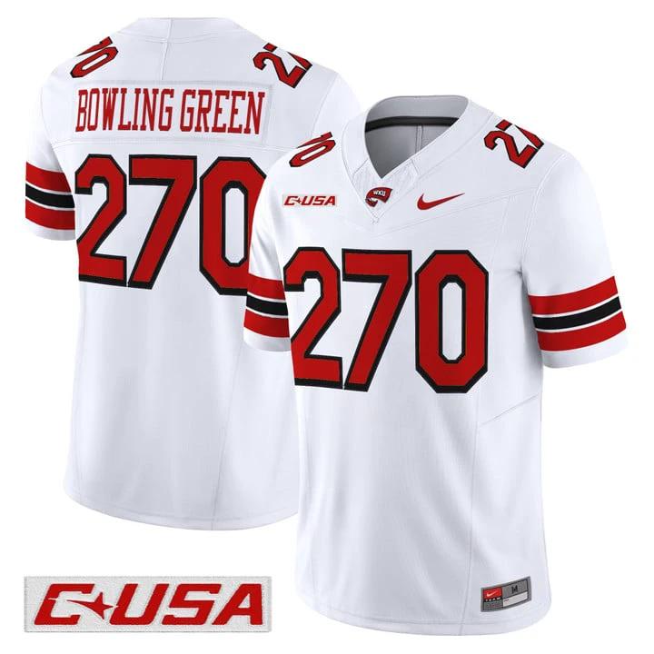 Bowling Green Jersey #270 Western Kentucky Hilltoppers 2025 Stitched by My Store NCAA Football Jerseys