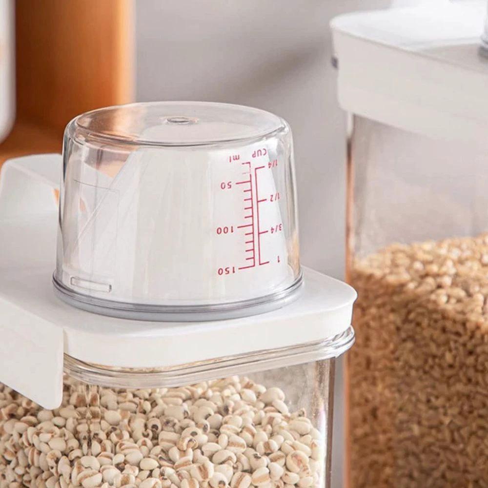 Clear Cereal and Grain Organizer by Casa & Beyond