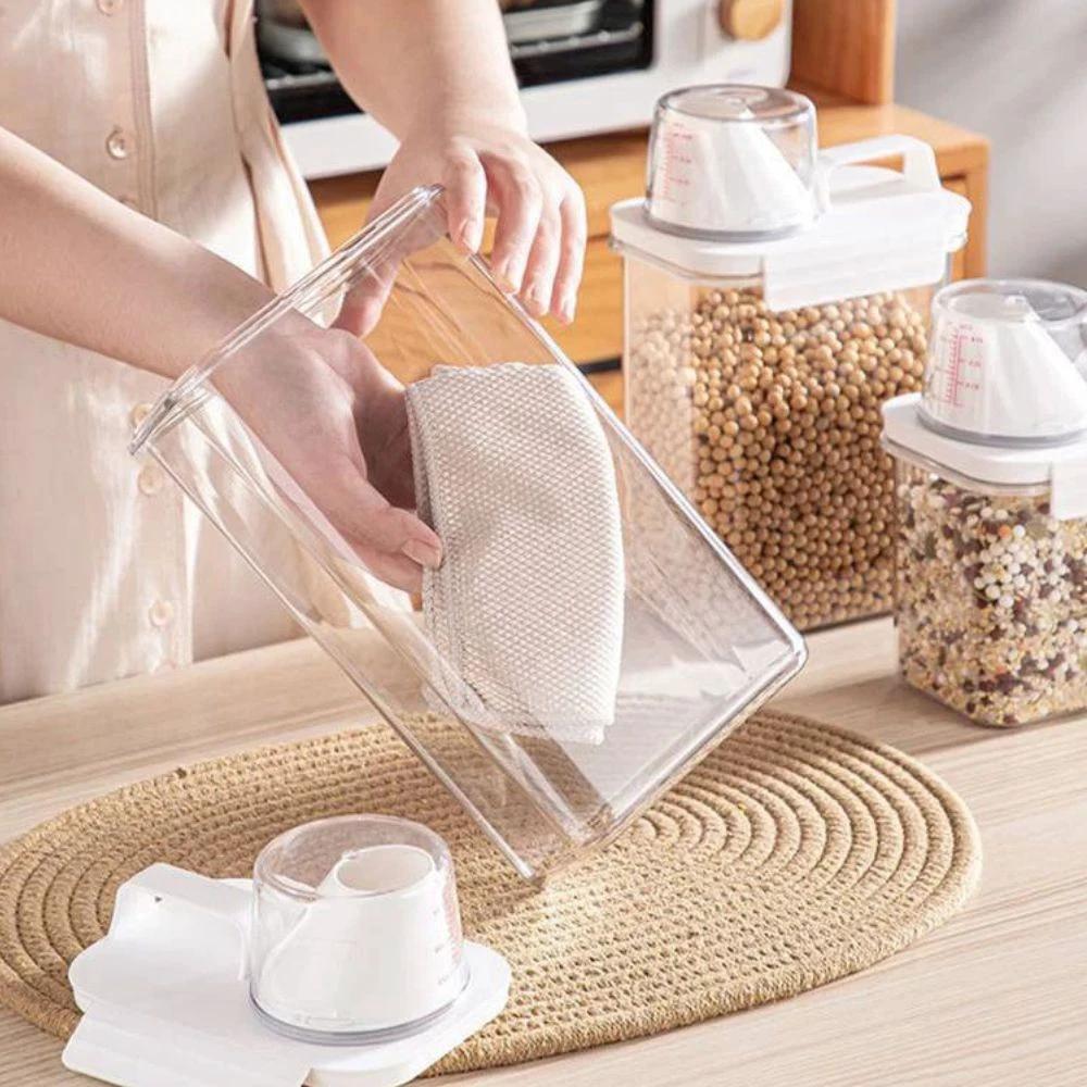 Clear Cereal and Grain Organizer by Casa & Beyond