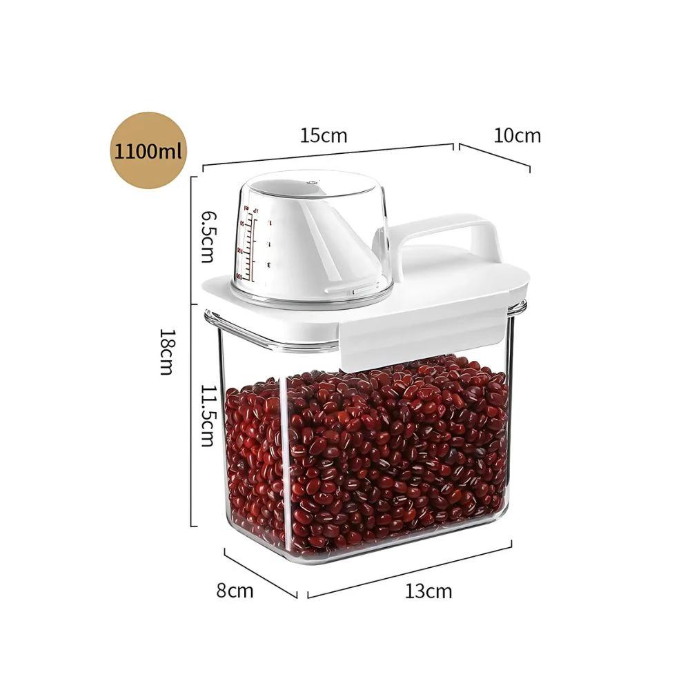 Clear Cereal and Grain Organizer by Casa & Beyond