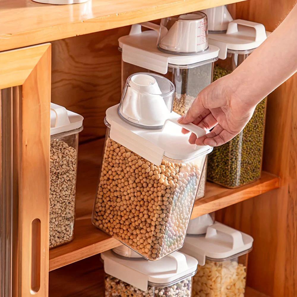 Clear Cereal and Grain Organizer by Casa & Beyond