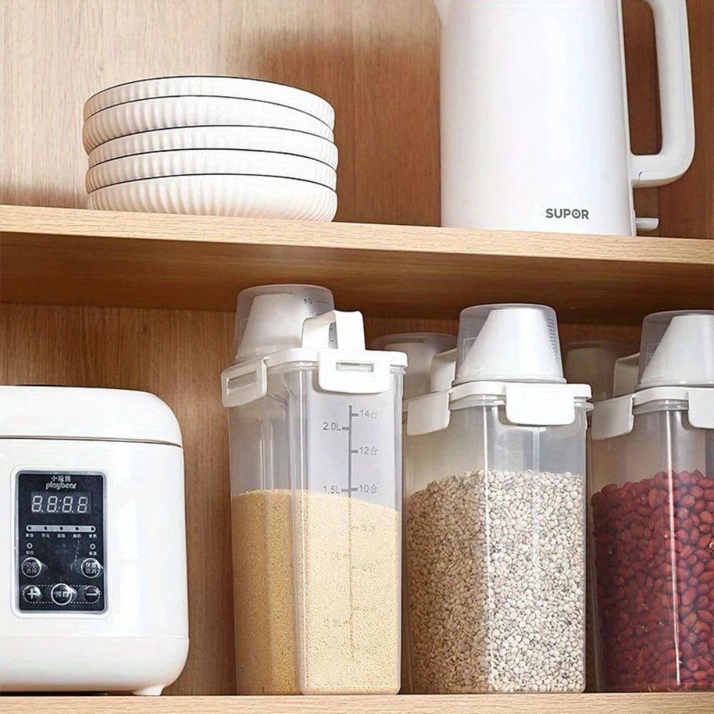 Clear Cereal and Grain Organizer by Casa & Beyond