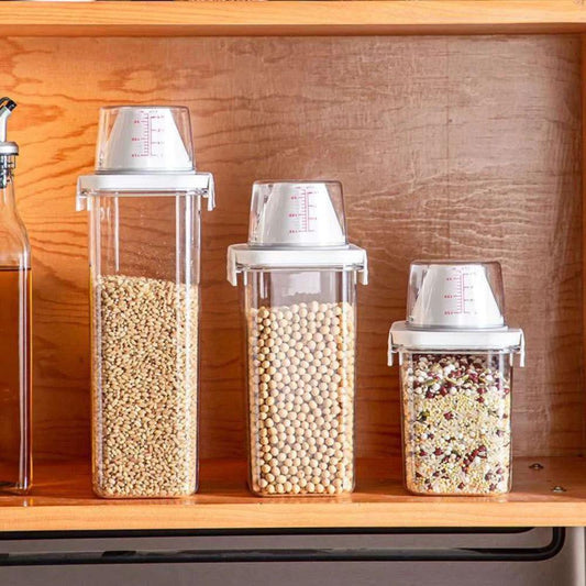 Clear Cereal and Grain Organizer by Casa & Beyond