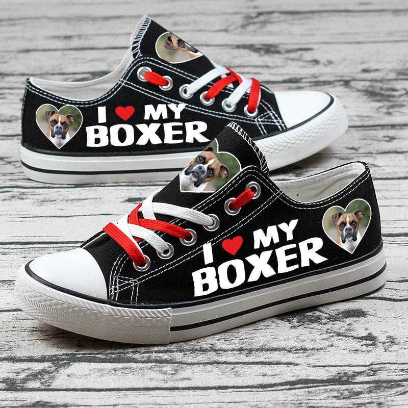 Boxer Dog Canvas Sneakers Shoes For Men Women Fans by Crocs