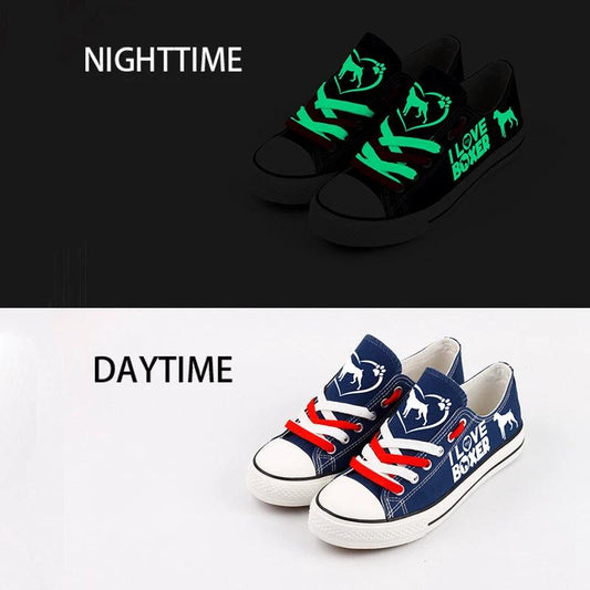 Boxer Dog Canvas Sneakers Shoes For Men Women Fans by Crocs