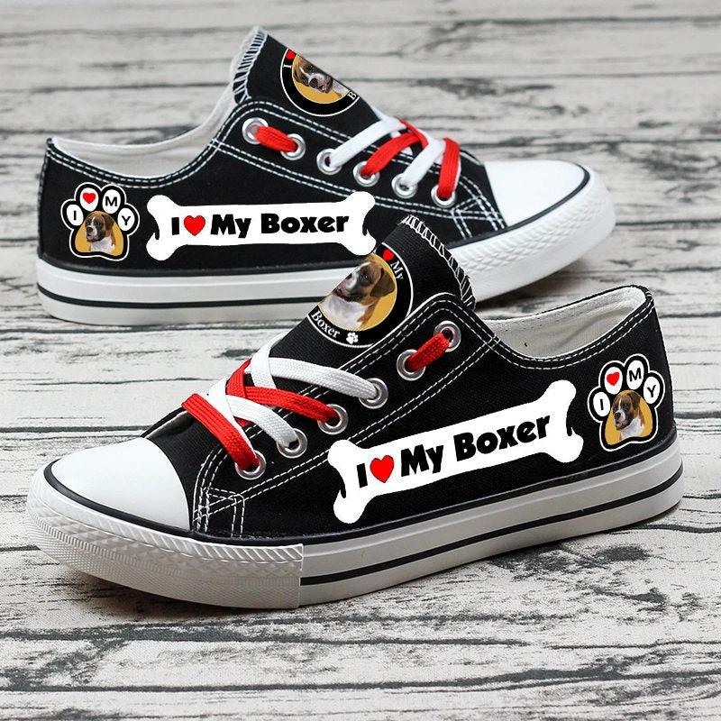 Boxer Dog Canvas Sneakers Shoes For Men Women Fans by Crocs