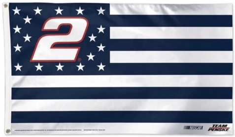 Nascar Flag-3x5 FT Brad Keselowski NASCAR Banner-Checker Board flag-rally flag by flagsshop
