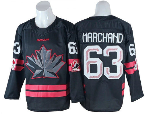 Brad Marchand Jersey #63 Winter Olympics Team Canada 2026 Stitched by Hockey David