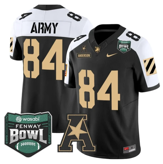 Brady Anderson Jersey #84 Army Black Knights 2025 Fenway Bowl Stitched Alternate by NCAA Football Jersey