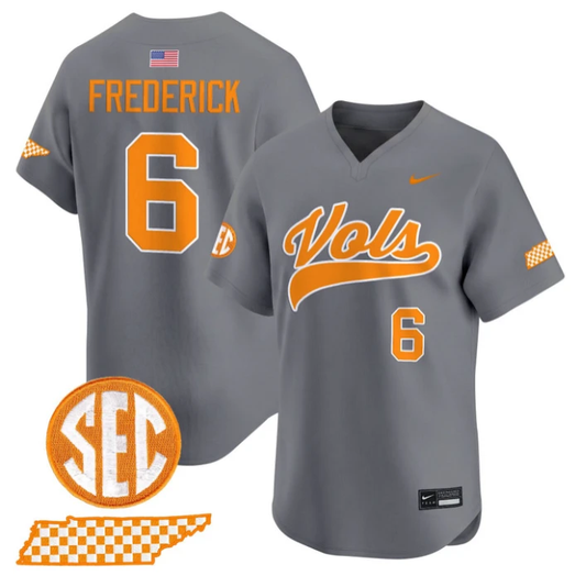 Brady Frederick Jersey #6 Tennessee Vols 2026 Smokey Series Stitched by My Store