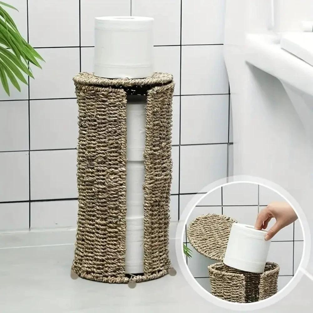 Braided Rope Toilet Paper Holder by Casa & Beyond