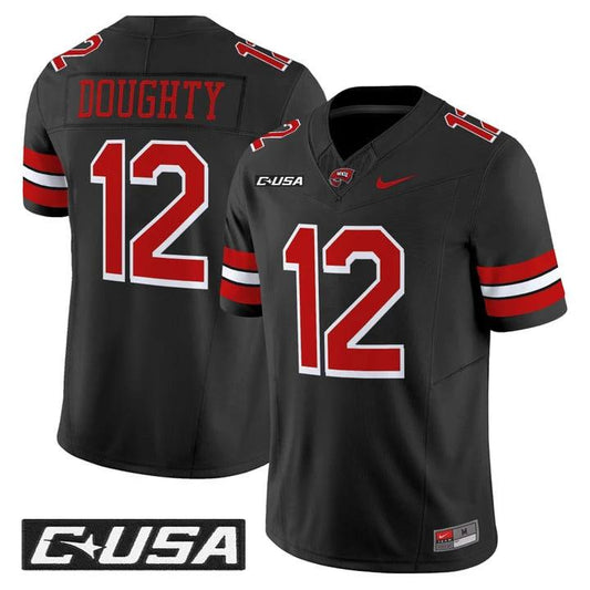 Brandon Doughty Jersey #12 Western Kentucky Hilltoppers 2025 Stitched by My Store NCAA Football Jerseys