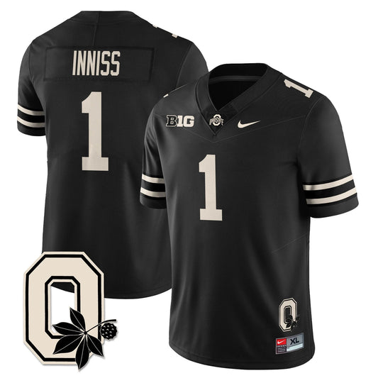Brandon Inniss Jersey #1 Ohio State Buckeyes 2025 Vapor Limited Stitched by My Store NCAA Football Jerseys