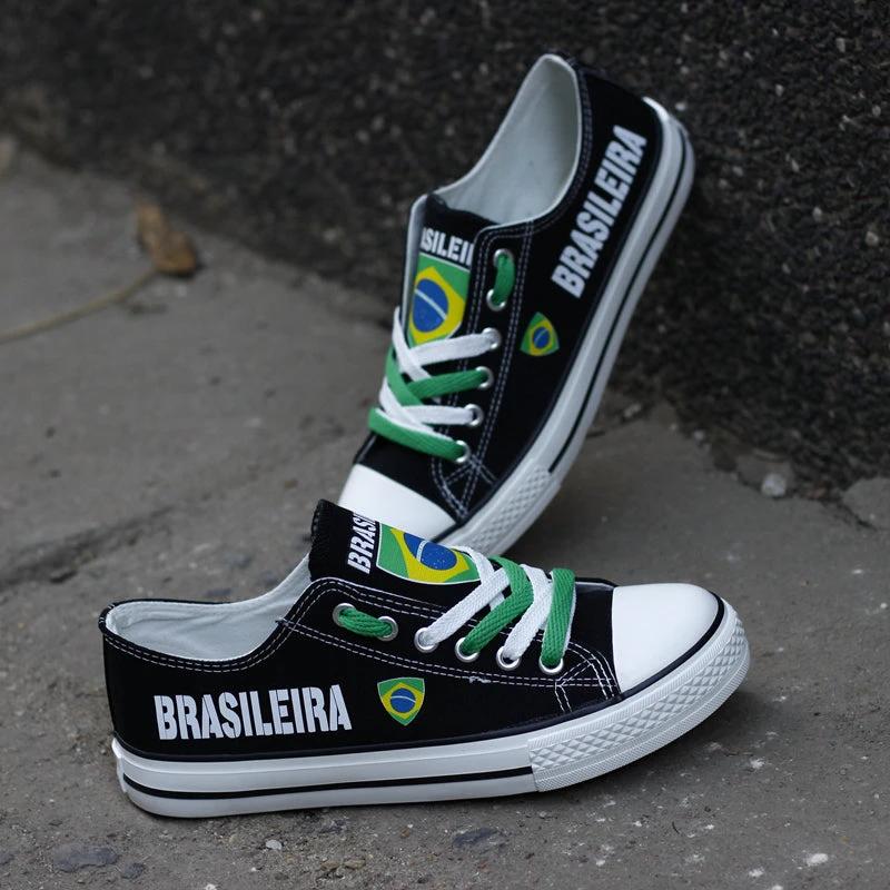 Brasileira Canvas Sneakers Shoes For Men Women Fans by Crocs
